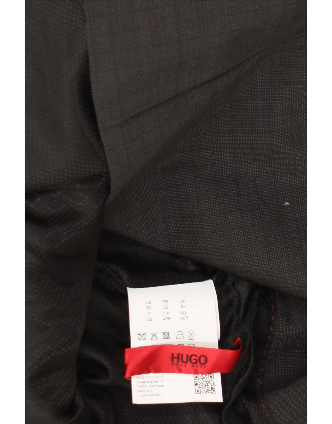 Hugo Boss Veste blazer à 2 boutons pour homme EU 52 XL Gris laine vierge