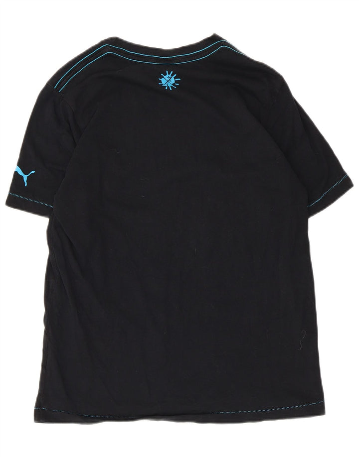 Puma T-shirt graphique pour homme, petit, noir, coton