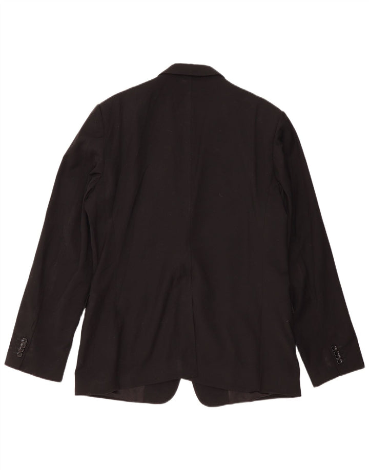 Dolce & Gabbana Veste blazer slim à 2 boutons pour homme IT 54 2XL Laine noire