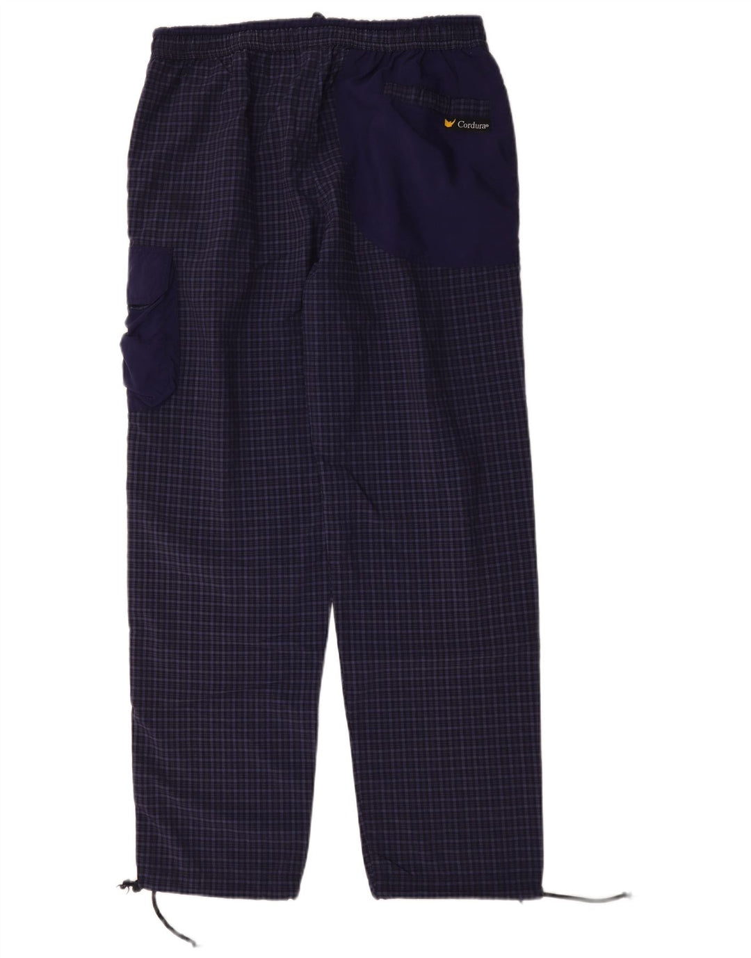 Bailo Pantalon Cargo Droit XL Bleu Marine à Carreaux Polyamide Homme