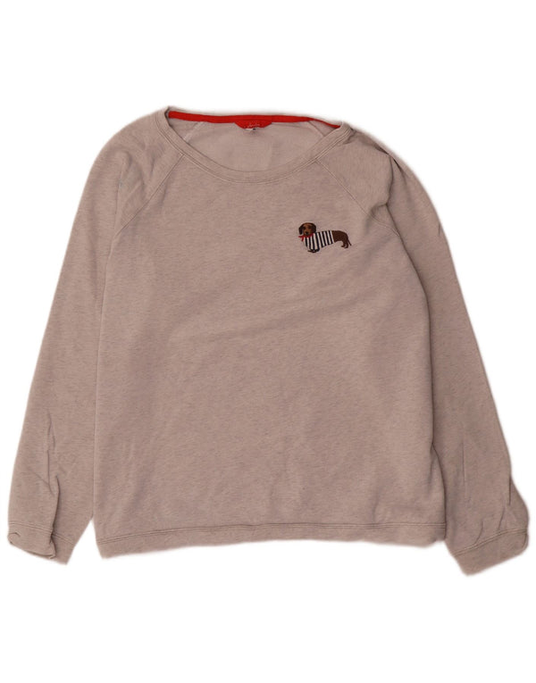 Joules Sweat-shirt pour femme UK 18 XL Gris Coton