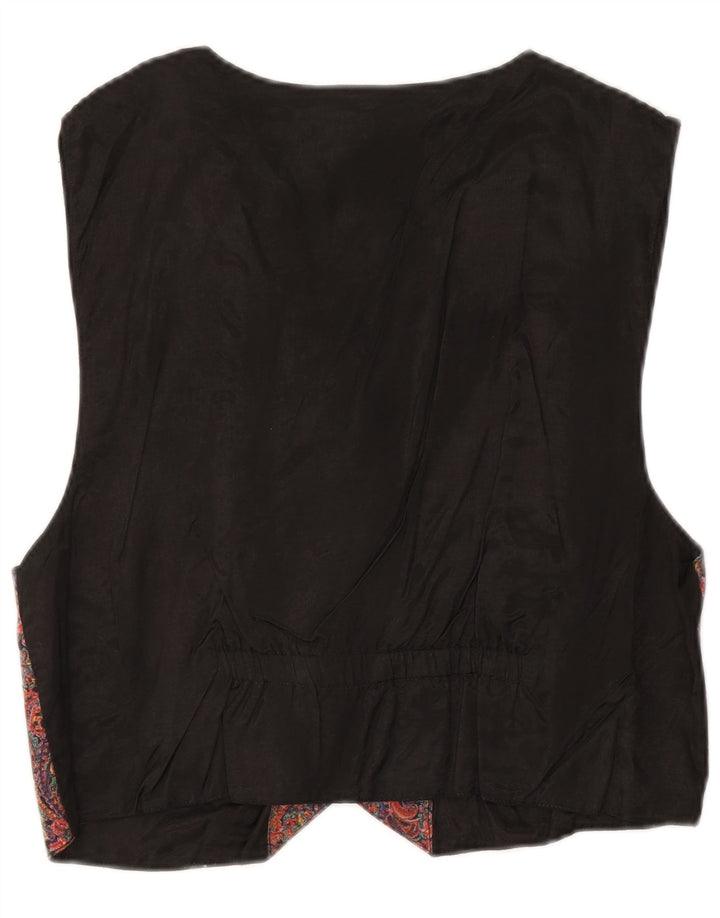 Gilet Femme Vintage IT 44/46 Moyen Paisley Multicolore
