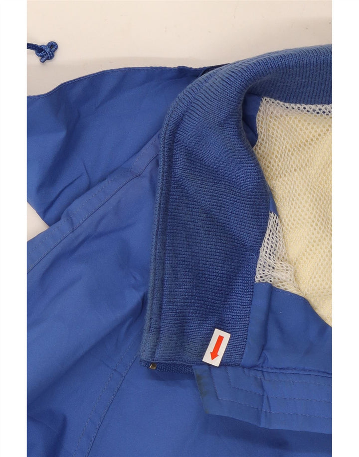 Eddie Bauer Veste de pluie à capuche pour homme UK 40 Large Bleu Polyester