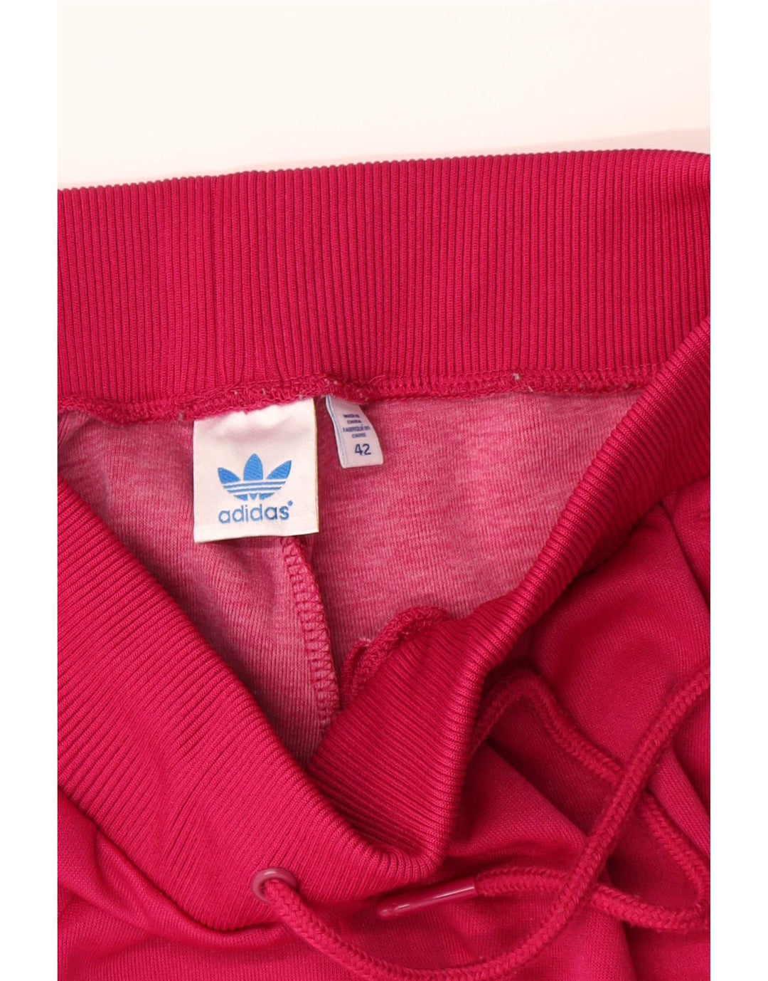Adidas Pantalon de survêtement pour femme Joggers IT 42 Petit Rouge Polyester
