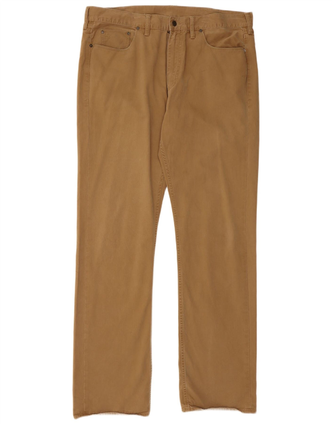 POLO RALPH LAUREN Pantalon décontracté droit pour homme W40 L36 Coton beige