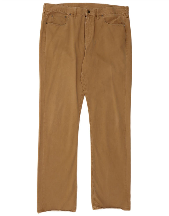 POLO RALPH LAUREN Pantalon décontracté droit pour homme W40 L36 Coton beige
