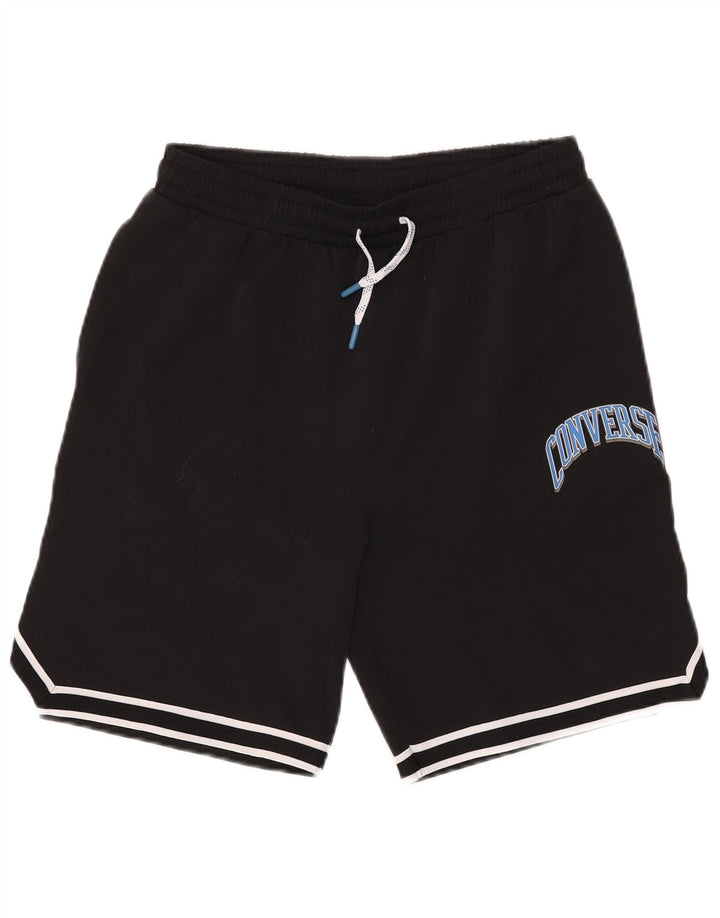 Converse Short de sport graphique pour garçon 13-14 ans XL Noir Polyester