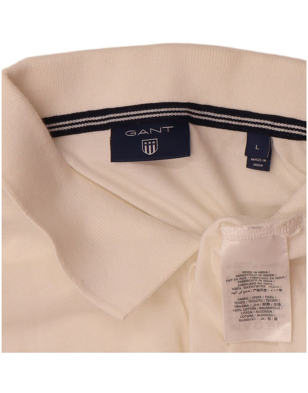 Gant Polo Homme Grand Blanc Coton