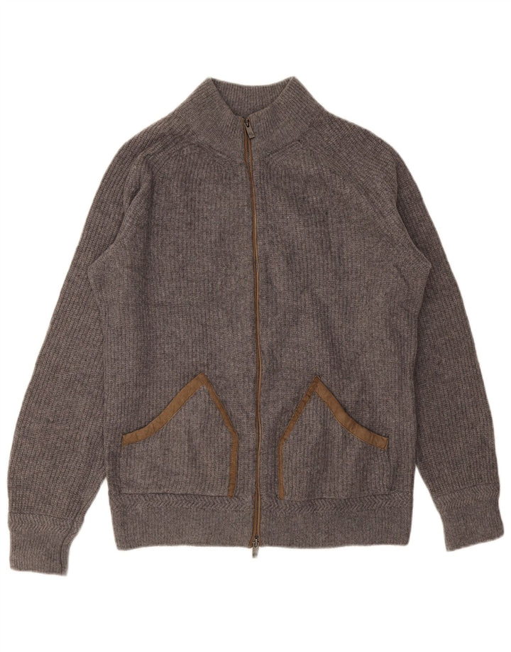 MASSIMO DUTTI Cardigan Homme Pull Large Gris Laine