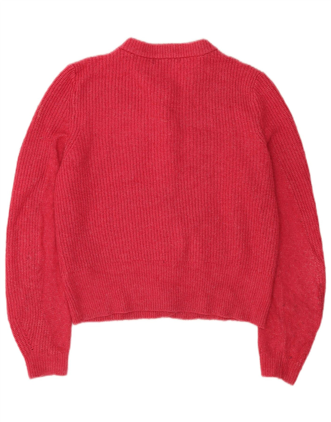 Marks & Spencer Pull cardigan court pour femme UK 12 Acrylique rose moyen