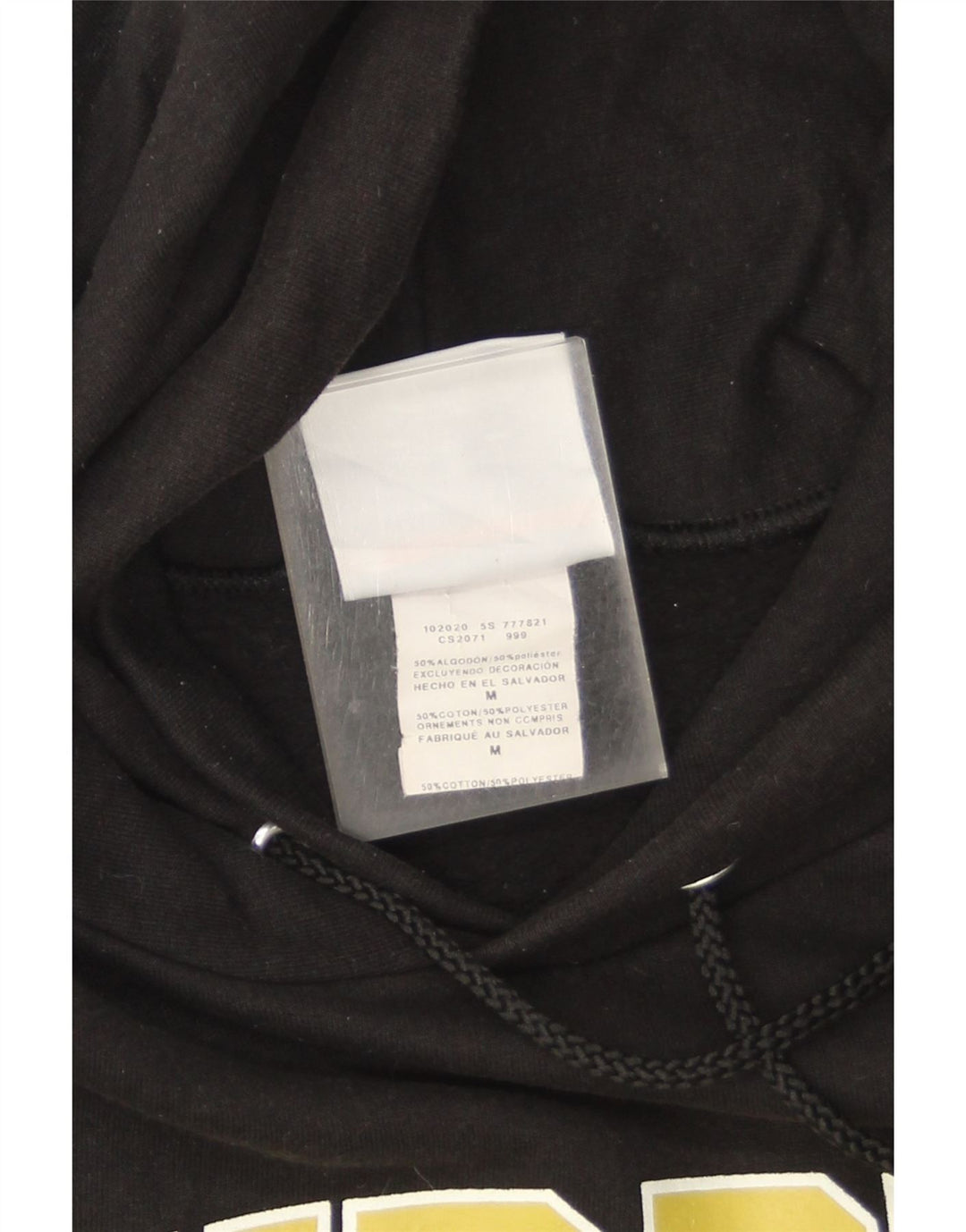 Champion Pull à Capuche Purdue Graphic Homme Noir Moyen Coton