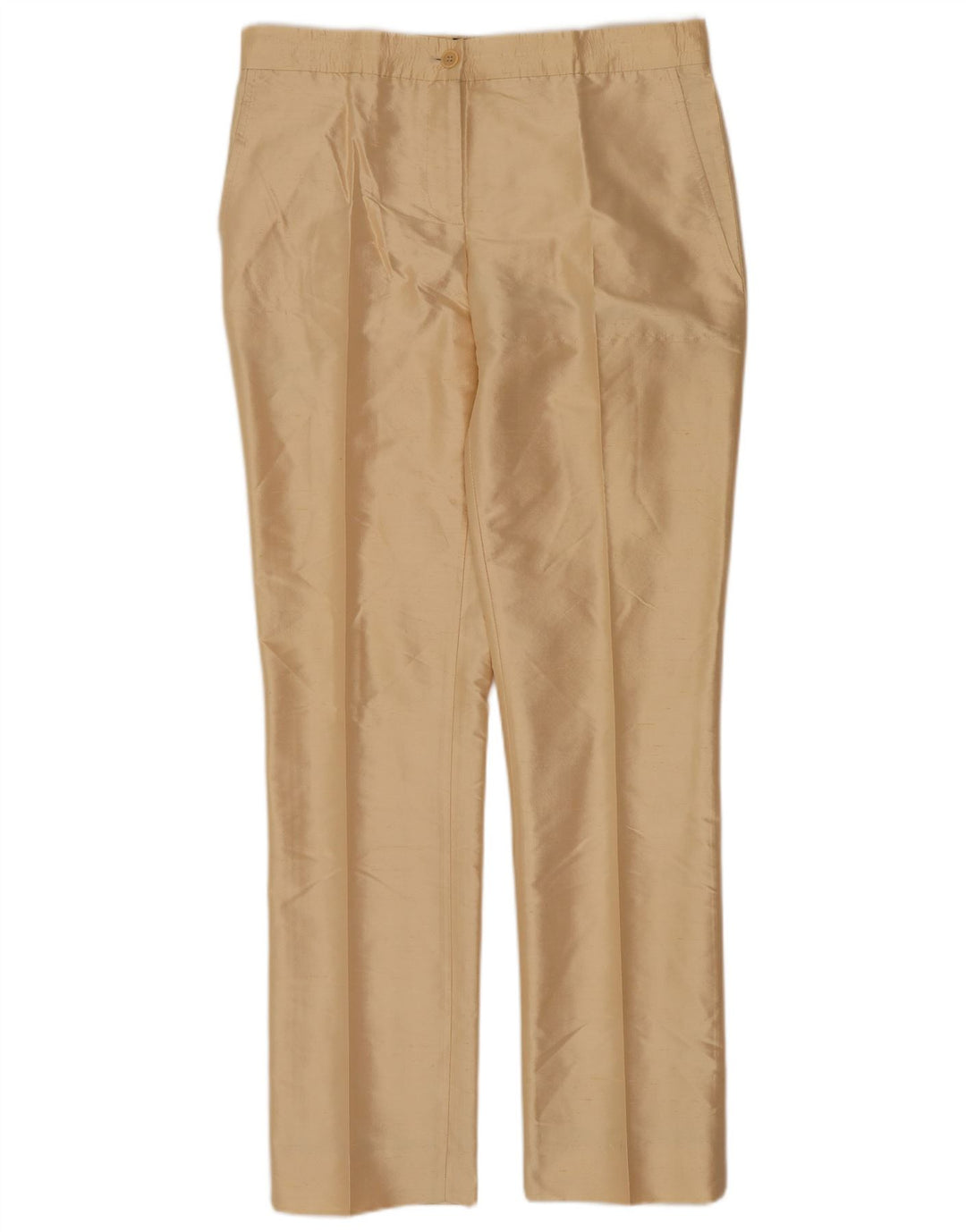 Aspesi Pantalon Chino Slim Femme IT 42 Medium W30 L29 Beige Soie