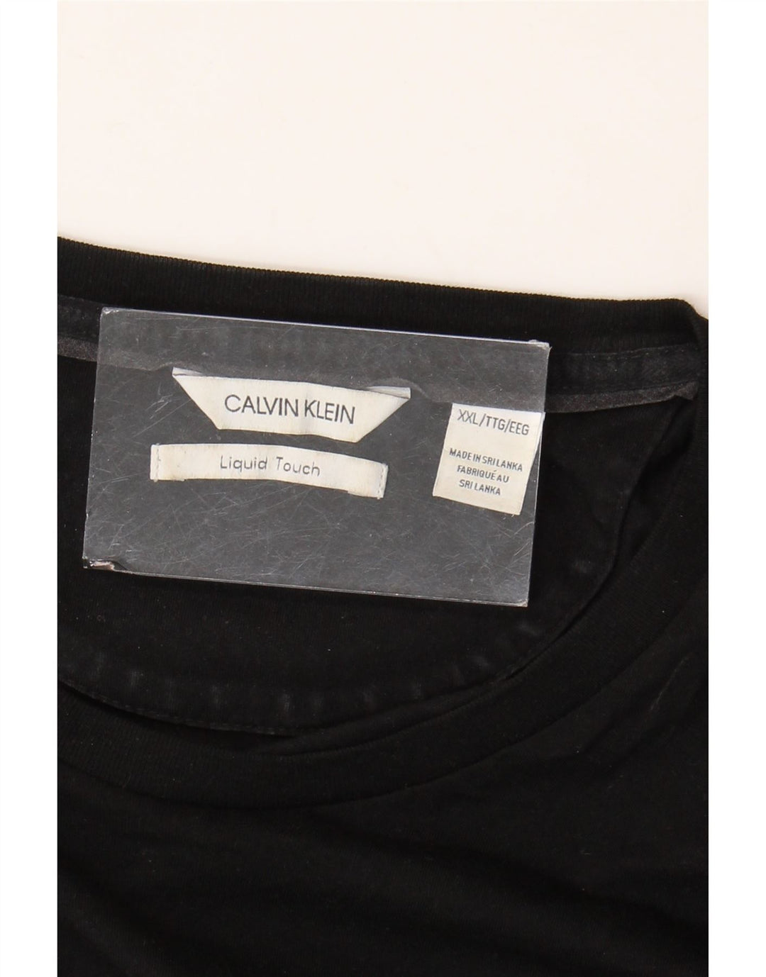 Calvin Klein T-Shirt Homme Haut 2XL Noir