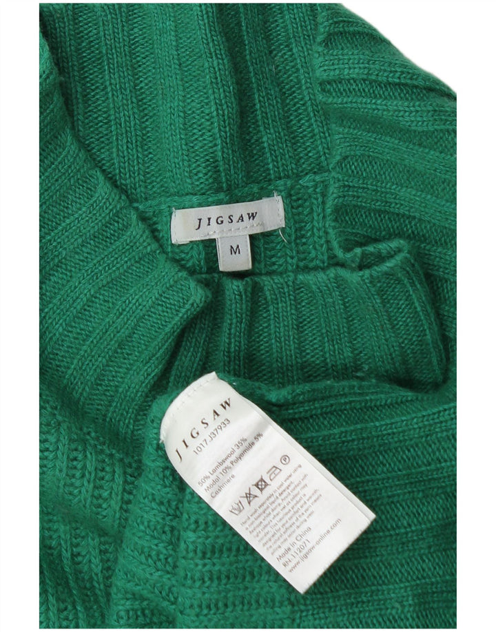 Jigsaw Pull surdimensionné à col roulé pour femme UK 14 Vert moyen