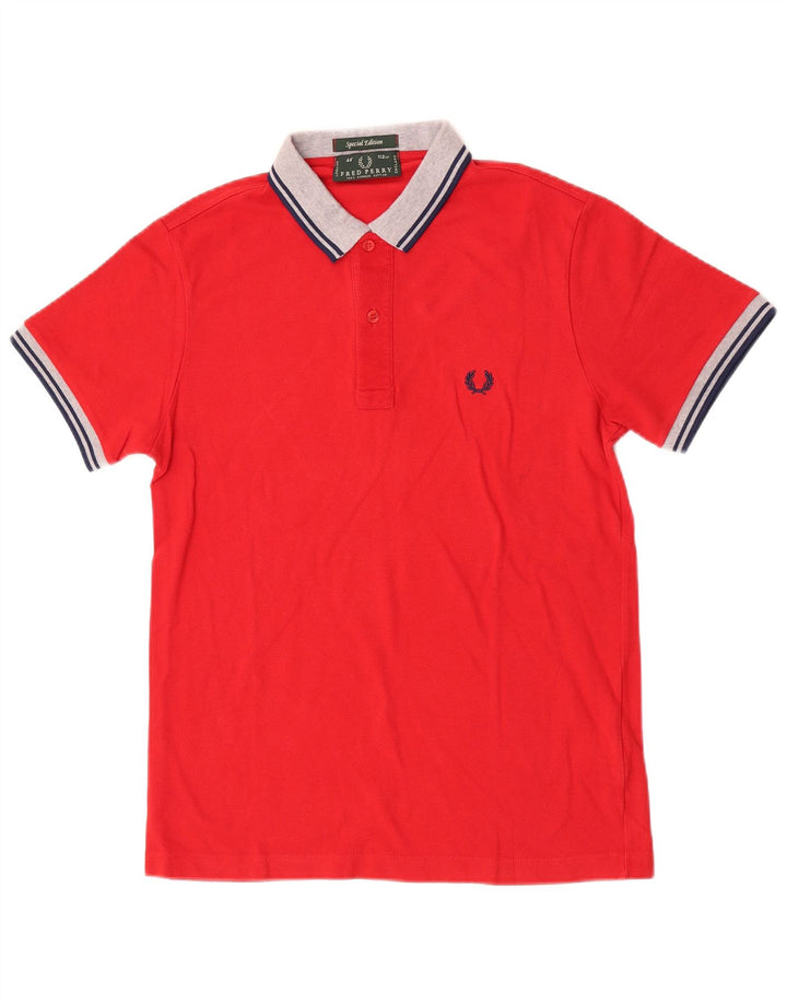 Fred Perry Polo Rugby Homme Rouge Moyen Coton