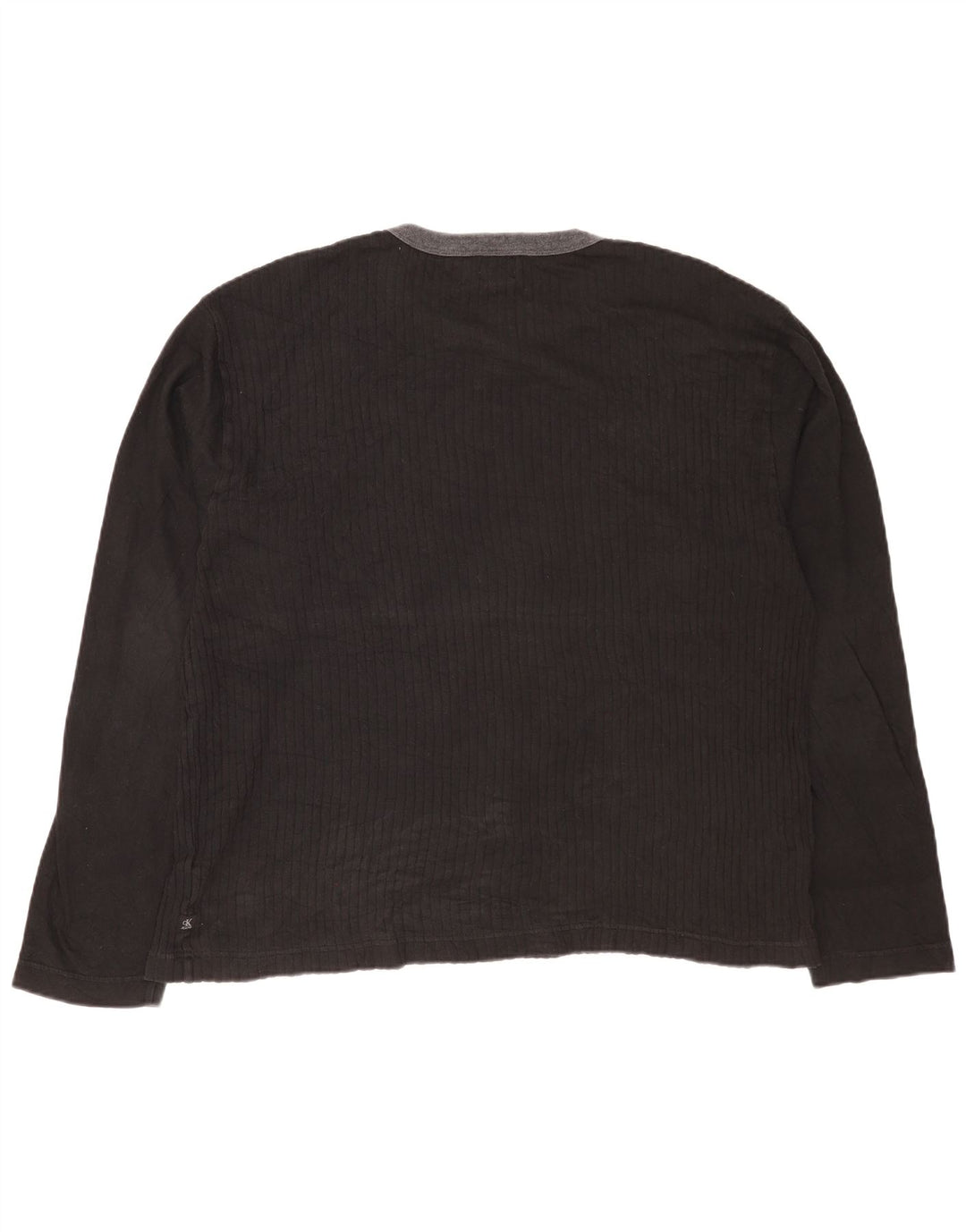 Calvin Klein Jeans Haut à manches longues pour homme en coton noir 2XL