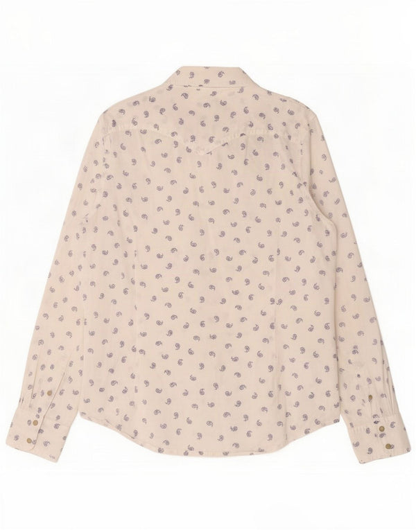 Levi's Chemise femme UK 16 Large Blanc Paisley Cotton
