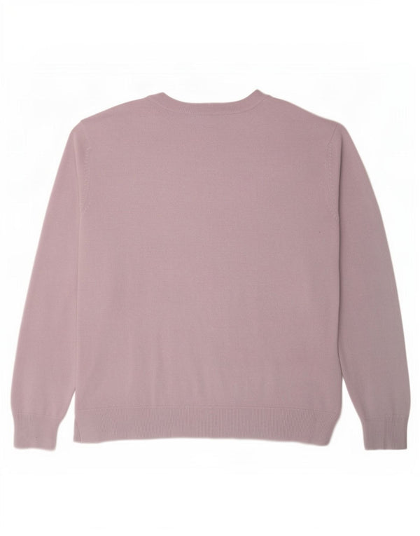 Marks & Spencer Pull col bateau pour femme UK 18 XL Acrylique violet