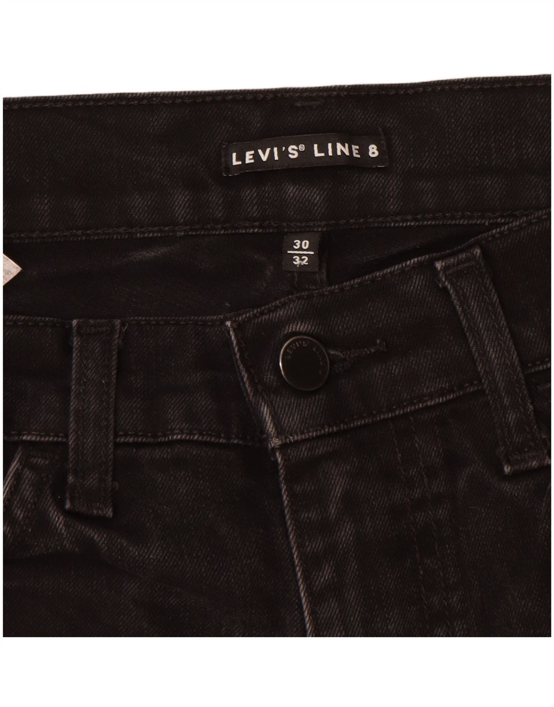 Levi's Jean Slim Line 8 Femme W30 L32 Coton Noir