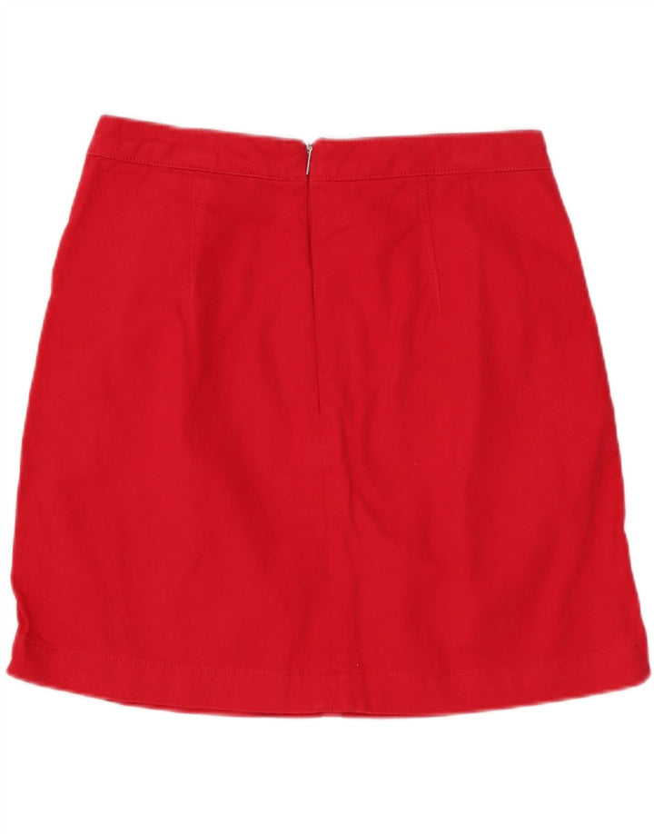 CALVIN KLEIN Femme Jupe En Jean W27 Petit Rouge Coton