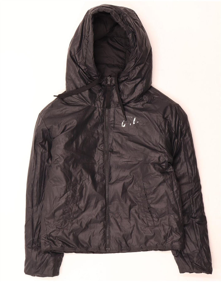 Nike Veste matelassée réversible à capuche pour femme UK 10 Small Noir