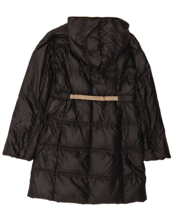 Henry Cottons Manteau matelassé à capuche pour femme IT 48 XL Noir Polyamide