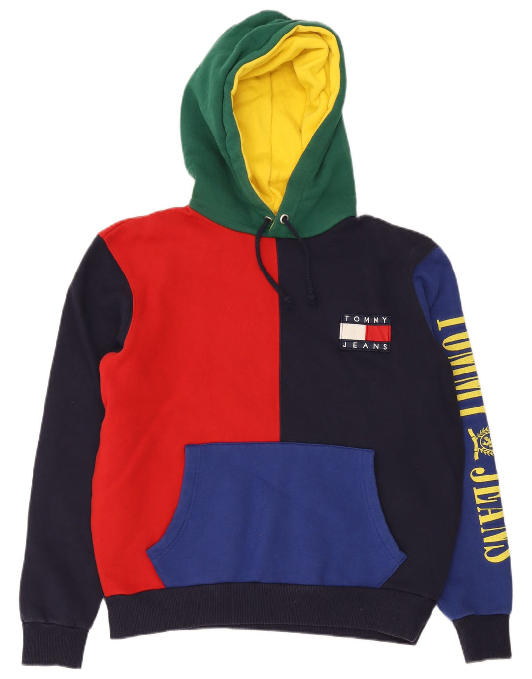 Tommy Hilfiger Pull à Capuche Graphique Homme Multicolore Colorblock