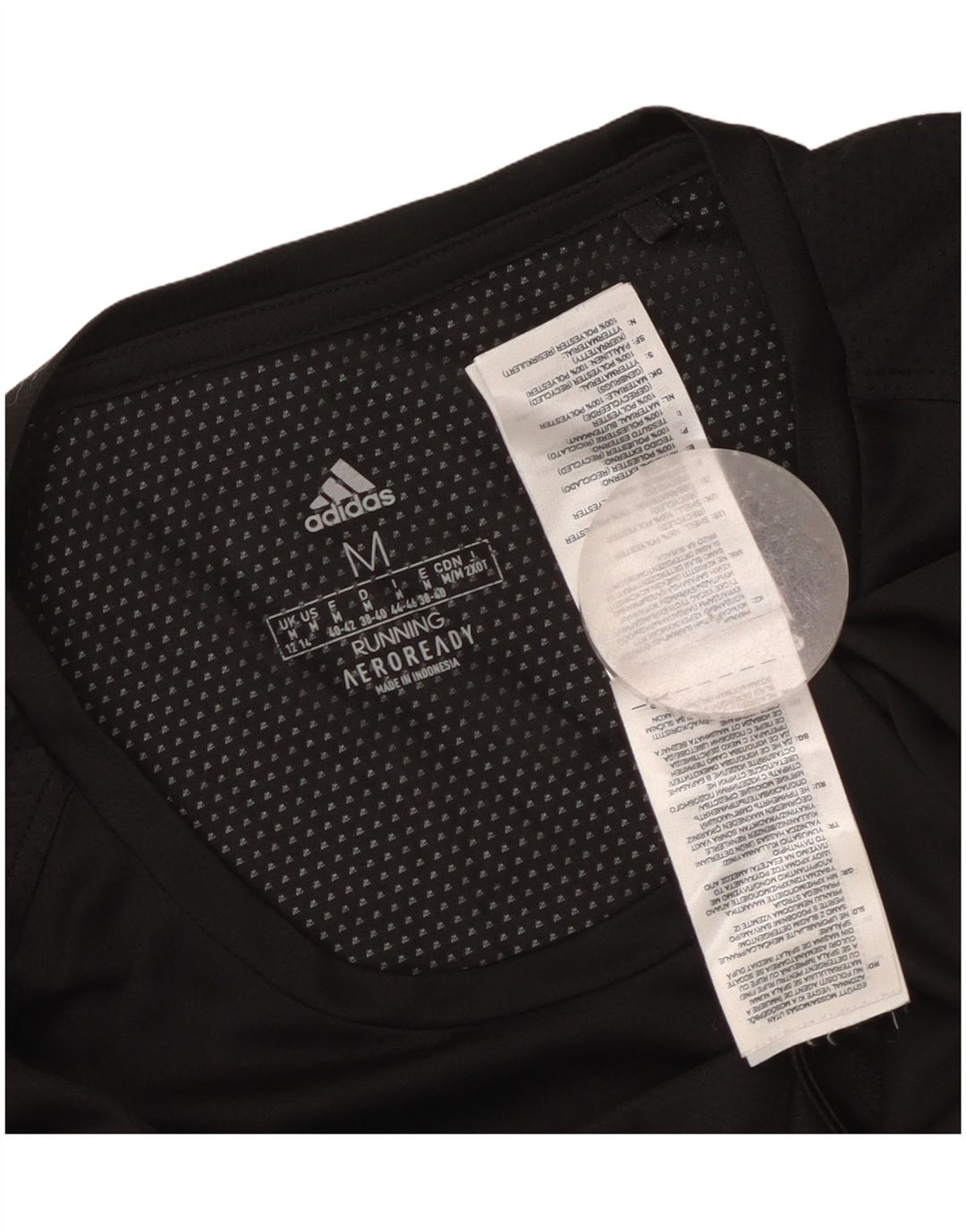 Adidas Femmes Aeroready T-Shirt Top UK 12/14 Moyen Noir Polyester