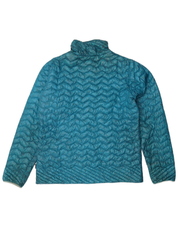 Patagonia Femmes Pull Veste Rembourrée UK 12 Bleu Moyen Synthétique