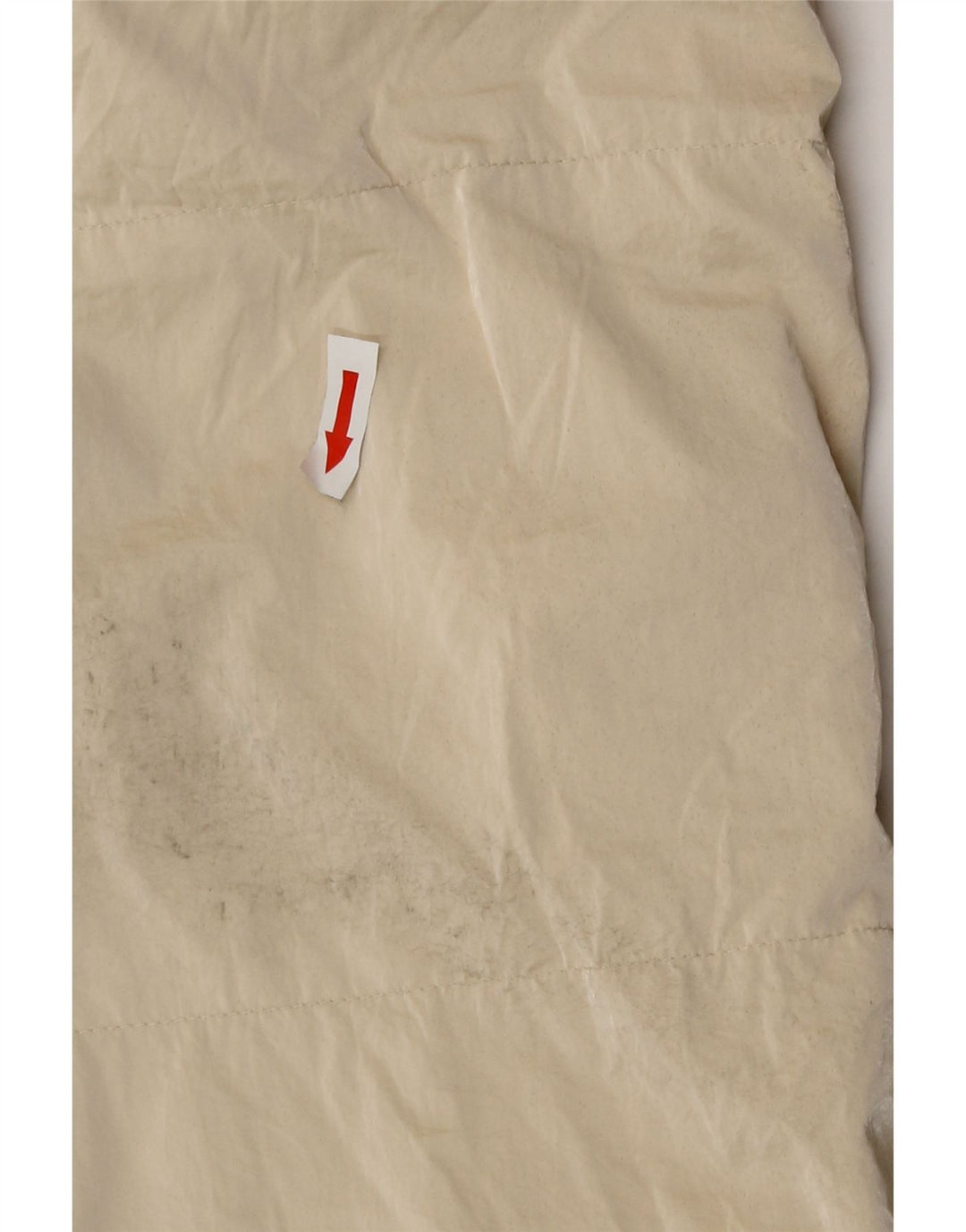 Zara Femme Gilet Long Rembourré Oversize UK 10 Petit Polyester Beige