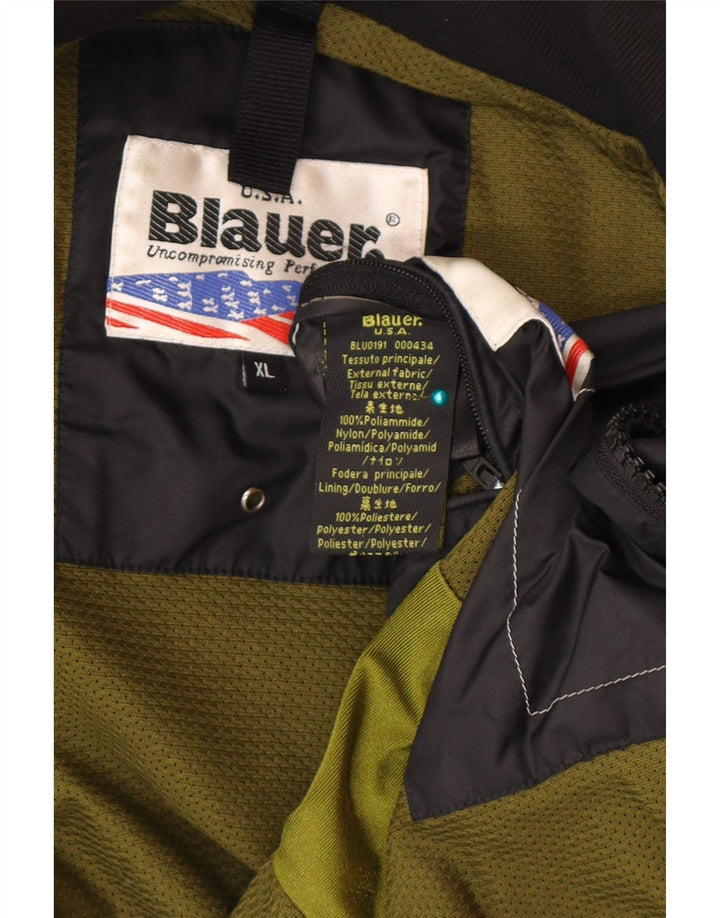 Blauer Veste Bomber Homme UK 42 XL Noir Polyamide
