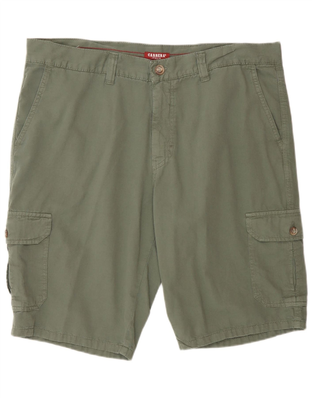 Carrera Short Cargo Homme IT 52 XL W36 Vert Coton
