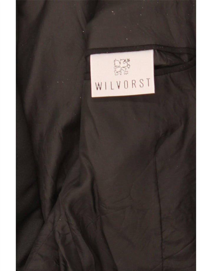Wilvorst Veste blazer à 1 bouton pour femme UK 16 Large Noir