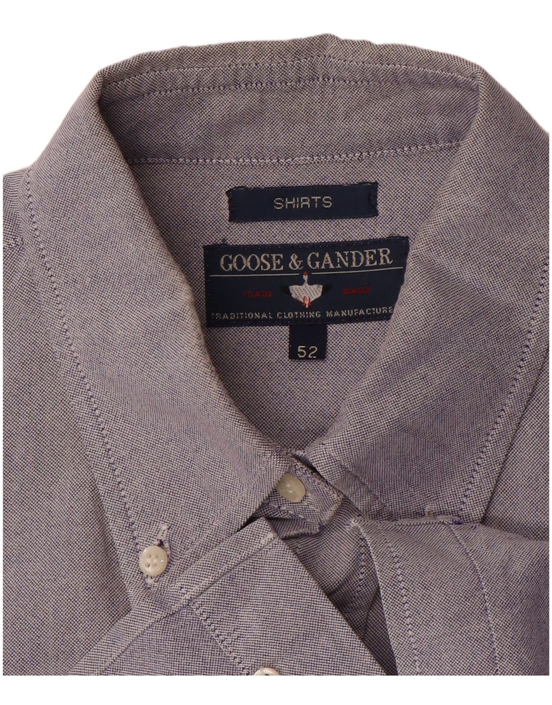 GOOSE & GANDER Chemise Homme IT 52 Large Violet
