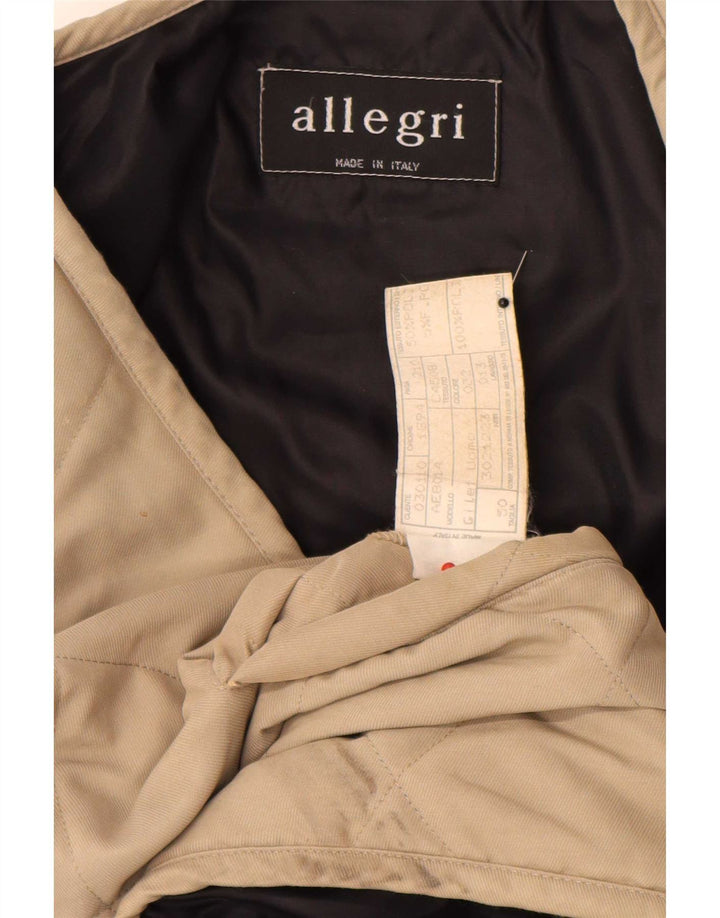 Allegri Gilet matelassé homme IT 50 Large Beige Polyester