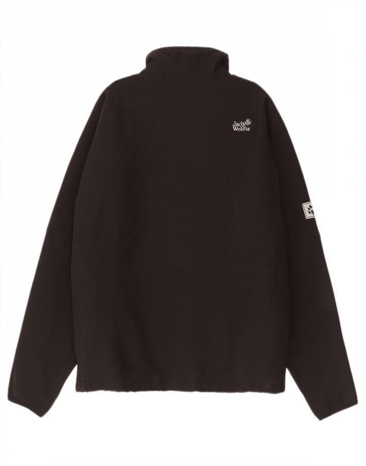 Jack Wolfskin Veste Bomber Femme UK 36/38 Moyen Noir Polyester