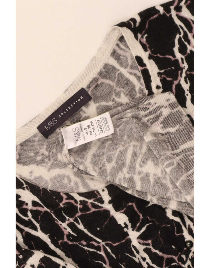 Marks & Spencer Pull col bateau pour femme UK 8 Small Noir