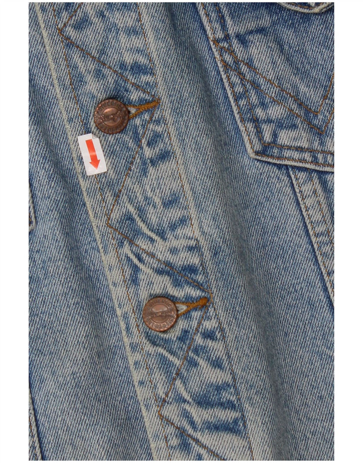 WRANGLER Gilet en jean coupe ample pour homme UK 36 Petit Bleu Coton