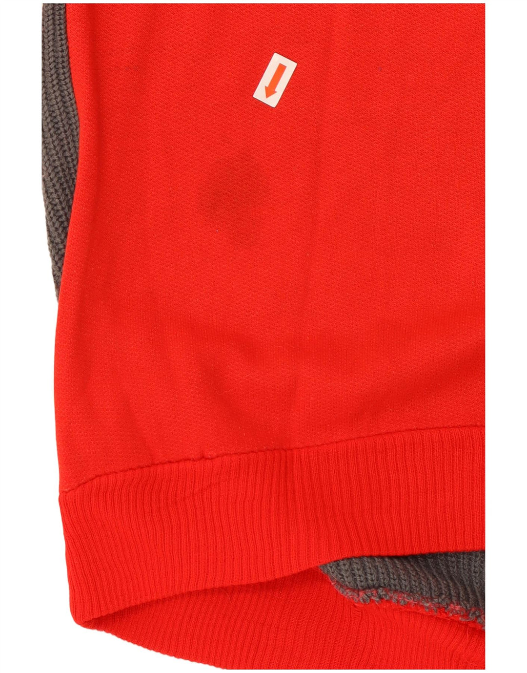 VINTAGE Sweat-shirt à col boutonné pour homme Rouge moyen Colourblock