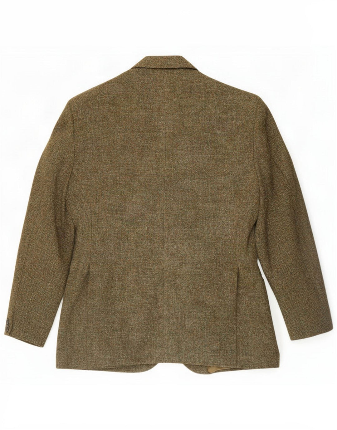 Harris Tweed Veste blazer à 2 boutons pour homme UK 38 Laine mouchetée vert moyen