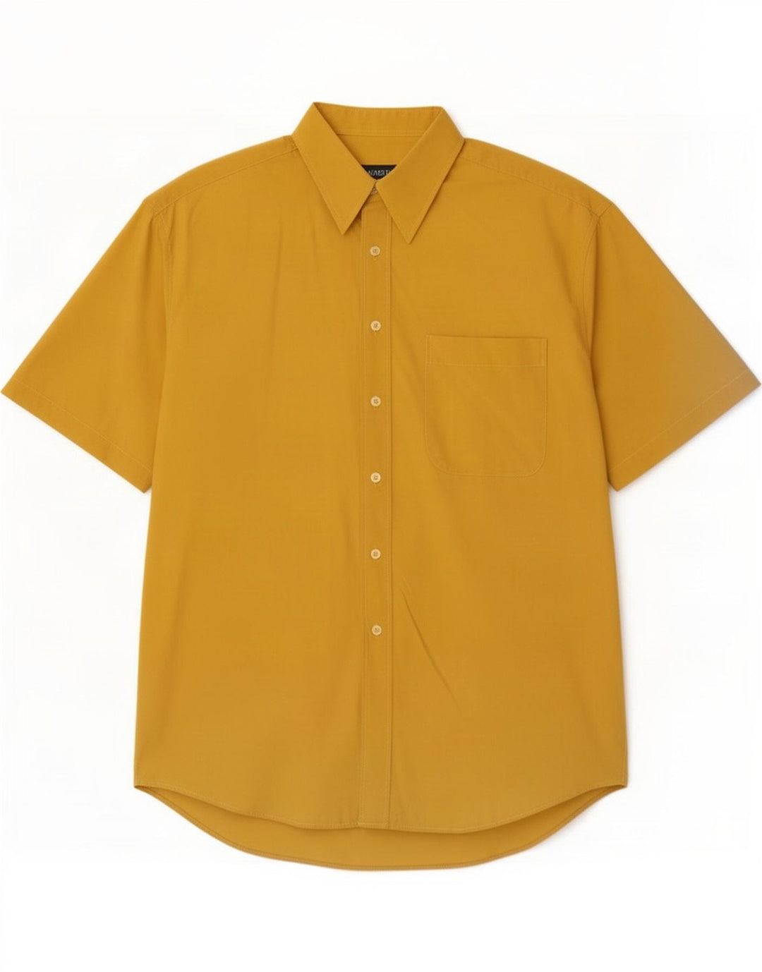 Commander Chemise à manches courtes pour homme Large Jaune