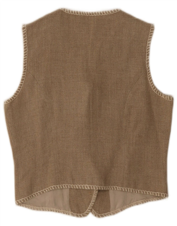 Seventy Gilet Femme IT 44 Lin Beige Moyen