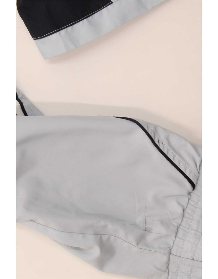 Veste de survêtement Adidas pour homme en polyester color block bleu moyen