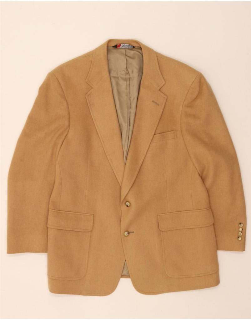 AUSTIN REED Mens 2 Button Blazer Jacket UK 36 Small Brown Camelhair Vintage Austin Reed and Second-Hand Austin Reed from Messina Hembry 