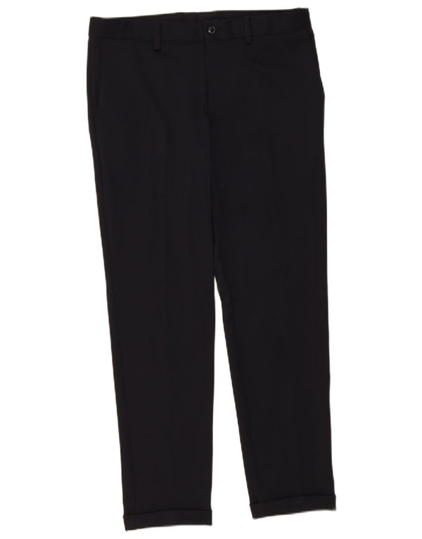 Zara Pantalon Chino Slim Homme EU 40 Medium W31 L29 Bleu Marine Polyester