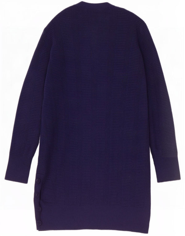 Marks & Spencer Pull cardigan long pour femme UK 10 Small Bleu marine