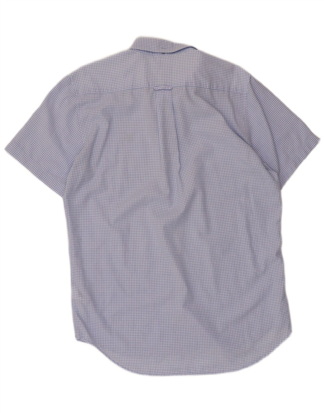 GANT Mens Regular Fit Short Sleeve Shirt Size 37/38 15 Small Blue Gingham