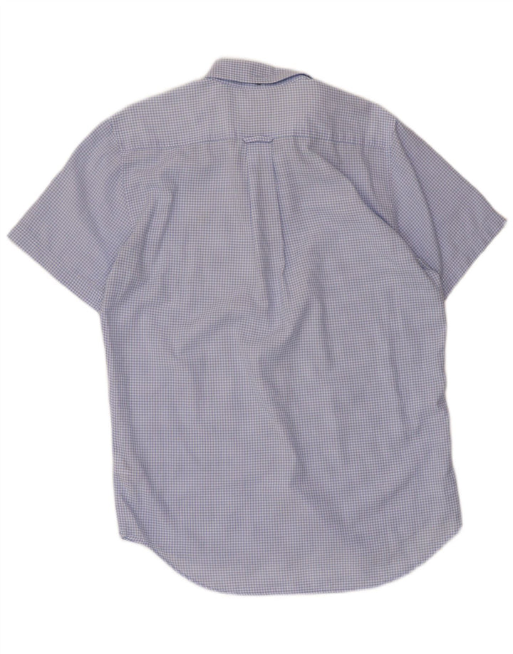 GANT Mens Regular Fit Short Sleeve Shirt Size 37/38 15 Small Blue Gingham