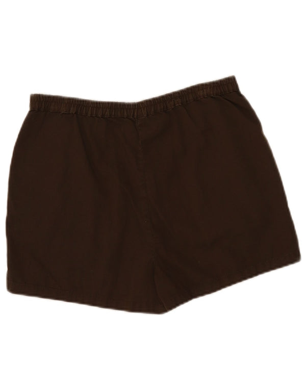 Benetton Short décontracté pour femme IT 42 Medium W28 Marron Coton