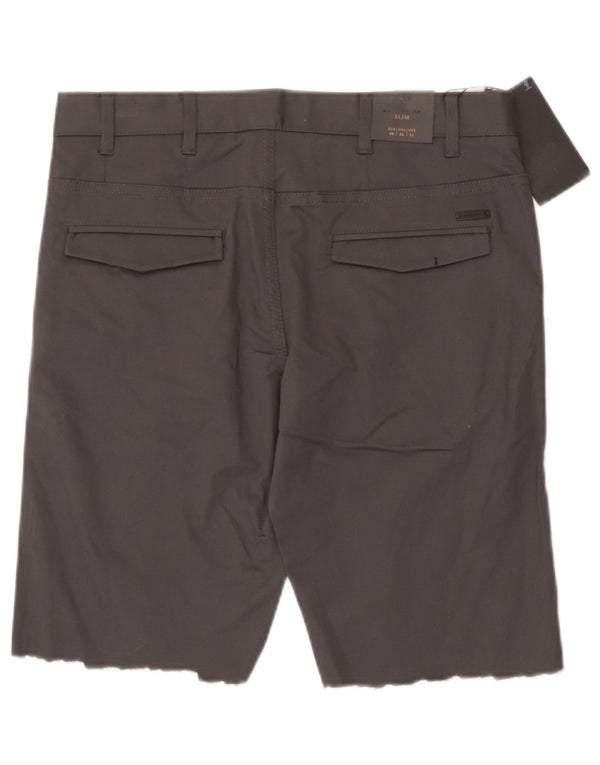 Zara Short Chino Homme EU 40 Medium W31 Gris Coton